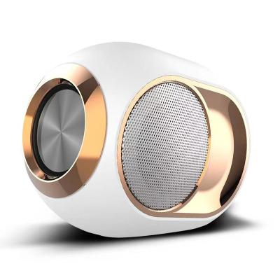 China Modern Wireless Portable Outdoor Speaker Mini Column 4D Music Surround Stereo Support FM TFCard Bass Box for sale