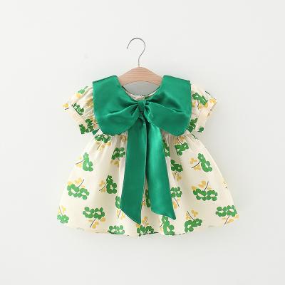 China 2022 New Anti-static Floral Girls Dresses Baby Girls Dresses Designs Summer Baby Dress for sale