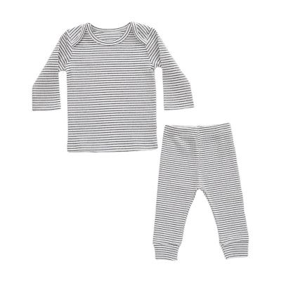 China Breathable Baby Pajamas Set Winter Soft Baby Plain Long Sleeve Cotton Rompers for sale