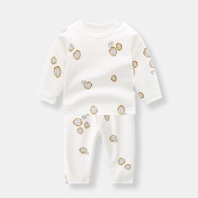 China Breathable Organic Cotton Unisex Baby Bodysuits Clothes 100% Cotton Kids Baby Pajamas for sale