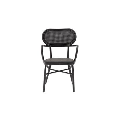 China Outdoor cafe chair modern rattan design fashion restaurant wicker dining chair garden furniture rattan vase chair for sale