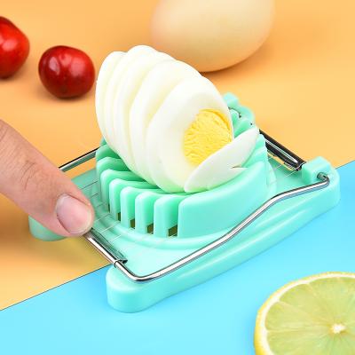 China New product viable product multifunctional Amazon stainless steel low moq + pp egg cutter for egg slicer egg tools for sale