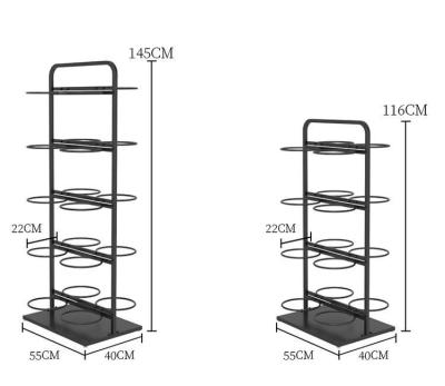 China Minimalist Metal Sports Balls Storage Rack Exercise Equipment Free Ball Rack for sale