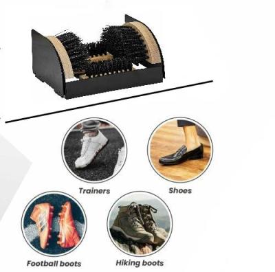 China Heavy duty shoe scraper shoe scraper shoe scrubber hotel restaurant boot scraper brush holder inc. for sale