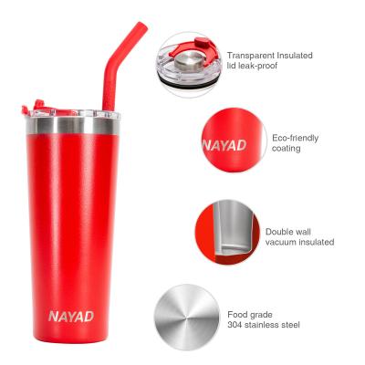 China 2021 NAYAD Sustainable Hot Selling Double Wall Stainless Steel Vacuum Insulated Tumbler For Cafe for sale