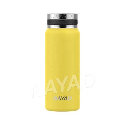 China Amazon Sale NAYAD Disposable Hot Exquisite Workmanship Stainless Steel Coffee Mug Double Wall Insulated Vacuum Water Bottle For Travel for sale