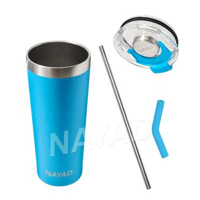 China NAYAD Modern Design 20oz Double Wall 304 Stainless Steel High Quality PORTABLE Vacuum Flask With Straw for sale