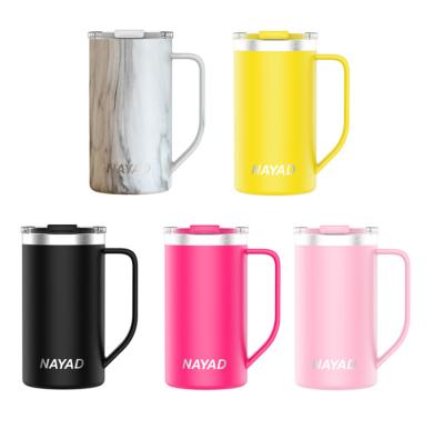 China NAYAD Hot Sale BPA 20oz 600ml Thermal Coffee Mug 18/8 Stainless Steel Durable Hot Free Double Wall For Drinking for sale