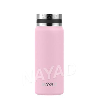 China 2021 Amazon Hot Sale NAYAD 26oz PORTABLE Double Wall 304 Stainless Steel Thermal Vacuum Flask For Travel for sale