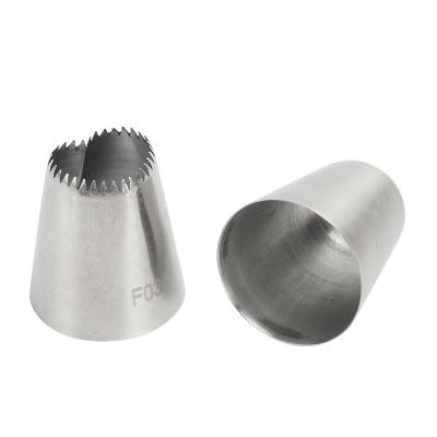 China Large Sustainable Square And Heart Shape Nozzle Icing Piping Tips Stainless Steel Cake Spout Decoration for sale