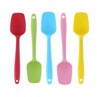 China Cooking Tool 26*7cm Viable Large Size Cooking Tools Silicone Nonstick Heat Resistant Spatula Scraper for sale