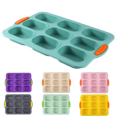 China Sustainable High Quality Premium Silicone Cake Mold For 6 Grids Baking Tools Kitchen Tool Cake Molding for sale