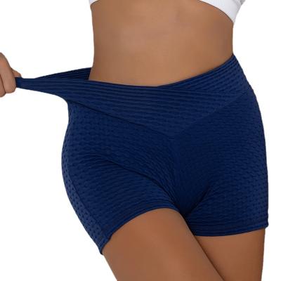 China Breathable Womens Workout Shorts For Women High Waisted Mesh Yoga Biker Sports Dance Booty Shorts for sale