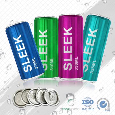 China Smooth 270ml Empty Beverage Soda Cans Wholesale Free Sample Empty Aluminum Cans For Beverages for sale