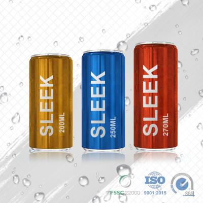 China 250ml Smooth Soft Drink Cans Free Sample Empty Customized 250ml Smooth Aluminum Foil Cans For Soft Drinks for sale