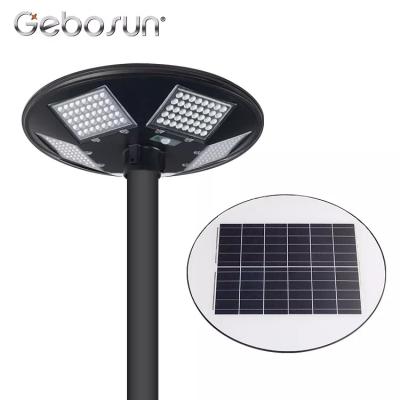 China With Mono solar panel in high working efficiency >21% Gebosun Street Lights Garden Remote Control Outdoor Led Hight Bay Waterproof Powered Lawn Pathways Ufo Solar Light for sale