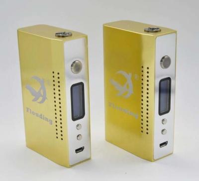 China Short circuit protection temp control 150w high watt box mod golden magnetic cover for sale