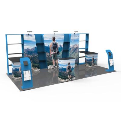 China Easy Assemble Trade Show Display Backdrop Rack Promotion Advertising Booth Wall Display for sale