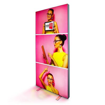 China Eco - Friendly Aluminum Frame SEGO High Resolution Fabric Textile Led Advertising Light Box for sale