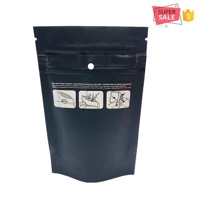 China Food OEM Smell Proof Mylar Zip Lock Bag Child Safety Packaging Bag For Pharmacy Resistant for sale