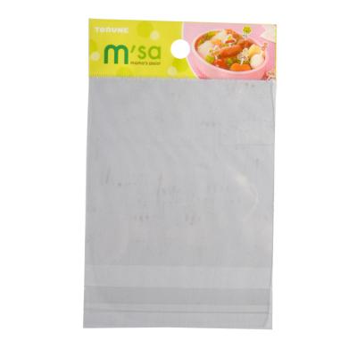 China Top Selling Moisture Proof Self Adhesive Seal Opp Header Custom Printing Clear Plastic Bag for sale