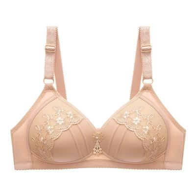 China 2021 Spandex/Polyester Plus Size Comfortable No Steel Ring Nursing Maternity Bra Women Lingerie Sexy Cotton Bra Set Wireless for sale