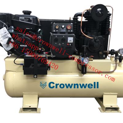 China Crownwell Compressor Lubricated Electric Generator Welder 3 In 1 Model CWYL1105-3 IN 1 for sale