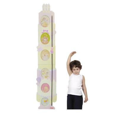 China Cake Model Style Baby Get Taller Cartoon Height Ruler Wooden Cake Model Style Growth Scale For Kids for sale