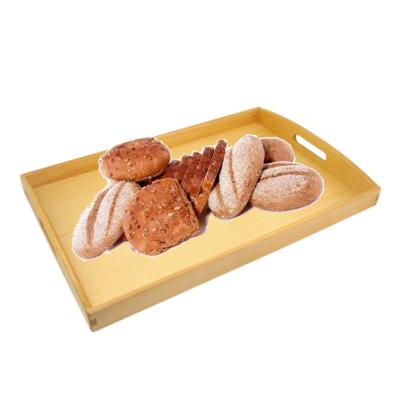 China Tray Wooden Serving Tray With Wooden Serving Handles Food Cheap Mini Wooden Pallet Wood Table Trays for sale