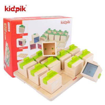 China 12pcs Kidpik Toys Science Technology Engineering Mathematics Educational Wooden Sound Boxes Sound Boxes Toys for sale