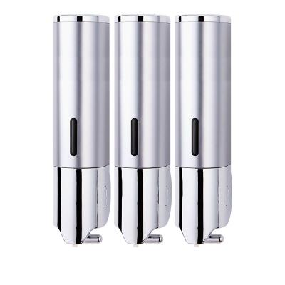 China T Lever Triple Shower Soap Dispenser , Bathrooms Wall Bracket Soap Dispenser for sale