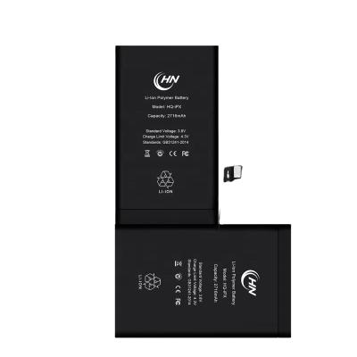 China Mobile Phone OEM/ODM For iPhone X Smart IC Chip Battery 2716mAh Ti Cobalt Li-polymer Pure Phone Battery for sale