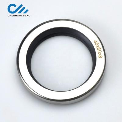 China Ceimin 45*60*8 mm Single Lip ss304 PTFE Seal With Stainless Steel For Air Compressor PTFE Seal 45x60x8 Air Compresor Oil 45*60*8 CSL for sale