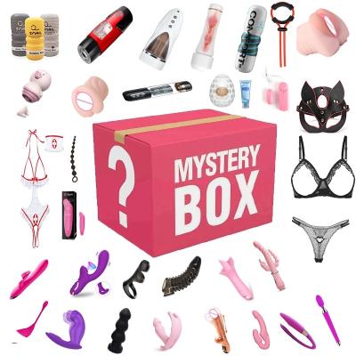 China Sexy Bondage Fun Sex Toys Lucky Bag Surprise Mystery Box Adult Games Women Sex Toy Couple Adultos Porndildo Sex Vibrator Sexy Toys For Men Rea for sale