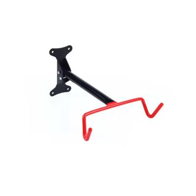 China Durable High Quality Red And Black Bike Wall Hook Mountain Bike Rack Parking Adjustable Wall Bike Rack for sale