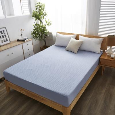 China Bed Sheet TPU Polyester Waterproof 100% Cotton Mattress Protector Cover Fitted Sheet for sale