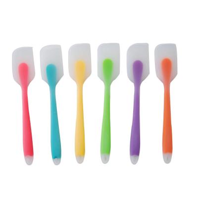 China Durable Non Stick Silicone Rubber Spatula High Temperature Resistant Kitchen Utensils For Cooking Baking Mixing for sale