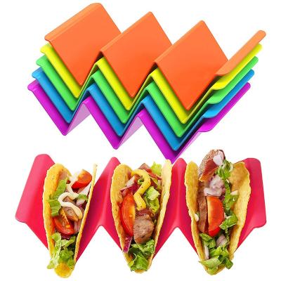 China Plastic Taco Stand Rack Kitchen Tools for Dishwasher Top Rack Safe Microwave Safe for sale