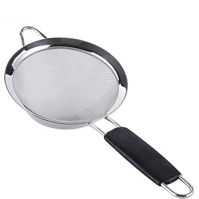 China 3 Sizes Viable Stainless Steel Mesh Strainers Strainer Wire Sieve Fine Sieve Kitchen Instrument Tools for sale