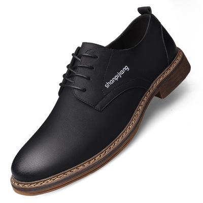 China Wholesale Fashion Flat Formal Shoes For Men Office Elegant Shoes And Oxford Genuine Leather Shoes for sale