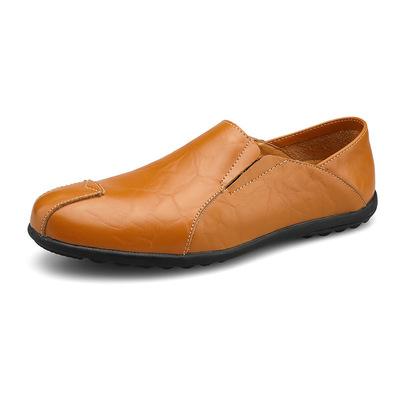 China Wholesale Flat Loafers Driving Genuine Leather Shoes For Mens Business Casual Shoes for sale