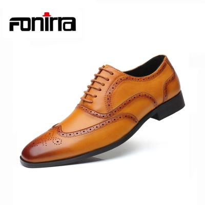 China Durable British Stylish Men's Shoes Genuine Leather Shoes Business Casual Stylish Shoes For Men for sale