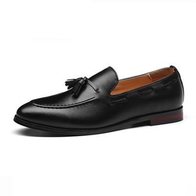 China Casual British Tassel Flat Slip On Plus Size Business Loafers Shoes For Men for sale