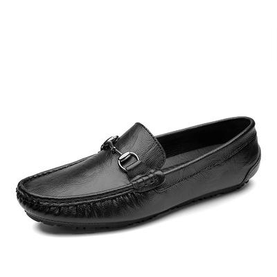 China Men Flat Moccasin Outdoor Casual Loafer Driving Soft Genuine Leather Shoes for sale