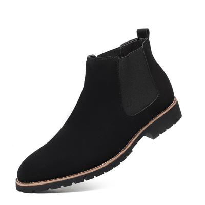 China Deodorization Fashion Large Size Outdoor Ankle Driving Casual Suede Men's Leather Chelsea Boots For Men for sale