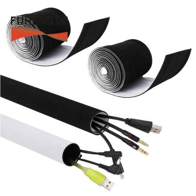 China Coving Cables Neoprene Bulk Wrapping Cable Sleeves Tie Up Organizer for Home Office Tablet TV Electronics Wire Management for sale