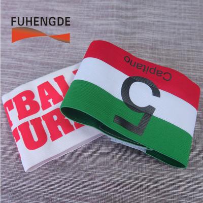 China Indoor or outdoor applications. trade assurance Football Team Sports Elastic Multi-Color Soccer Captains Armband wholesale for sale