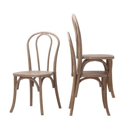 China KVJ-7037SQ Wooden Bentwood Solid Oak Wood Stackable Thonet Dining Chair for sale