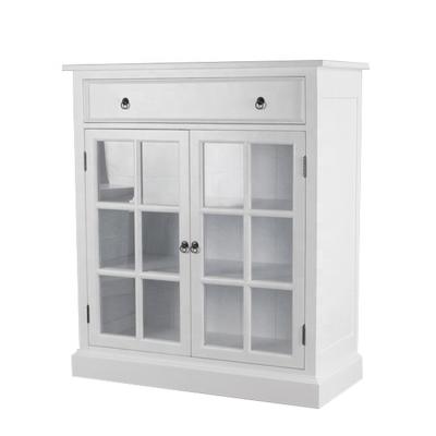 China Modern White Cabinet KVJ-7532 Solid Wood Antique Bathroom Cabinet for sale