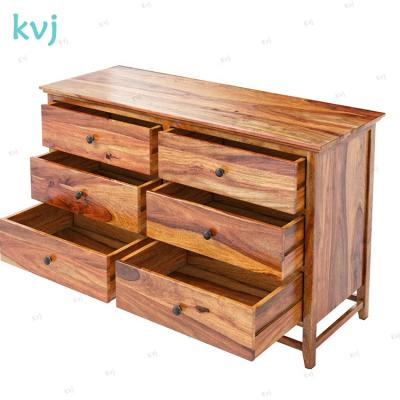 China KVJ-7770 Traditional European Rustic Wooden Chest of Drawers Wooden Cabinet for sale